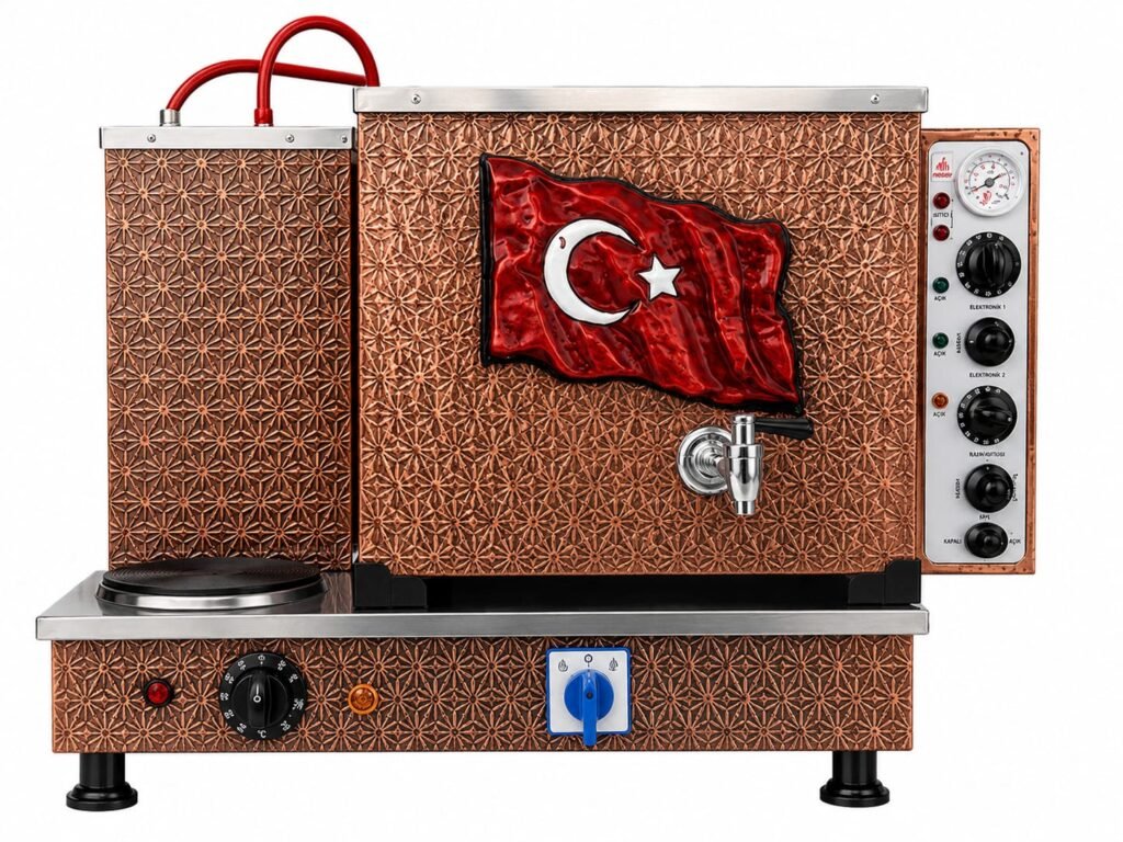 Meşale 2 Demlikli Elektrikli Full Otomatik Çay Kazanı